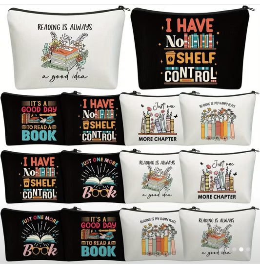 Bookish Makeup Bags